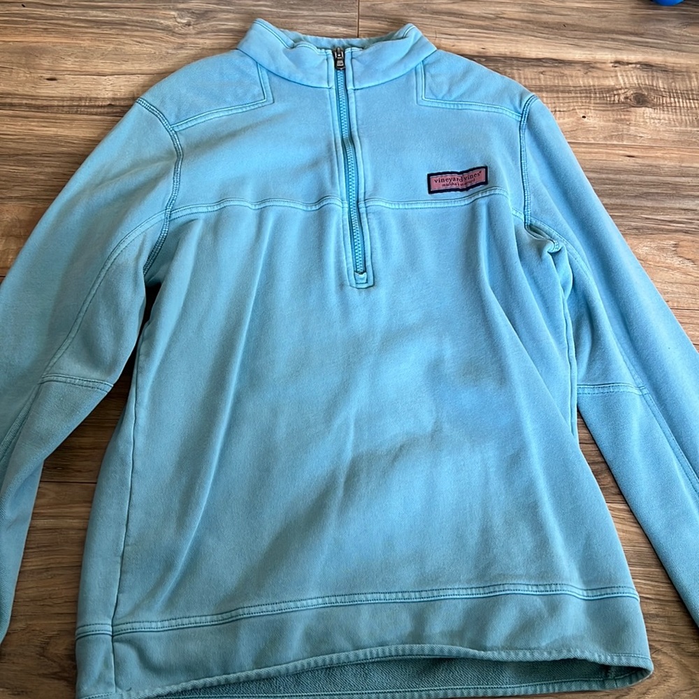 Mens vineyard vines pullover xs turquoise
